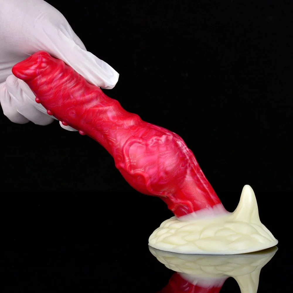 All Knot Dildo alien Cock Dog Dildo Big Animal Silicone Dog Masturbator Sex Toy Fantasy Monster Anal Dildo with Suction Cup