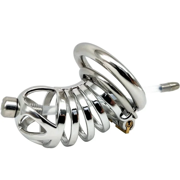 12B Chastity Lock Adult Chastity Apparatus Stainless Steel Series Hair Anti - Derailment