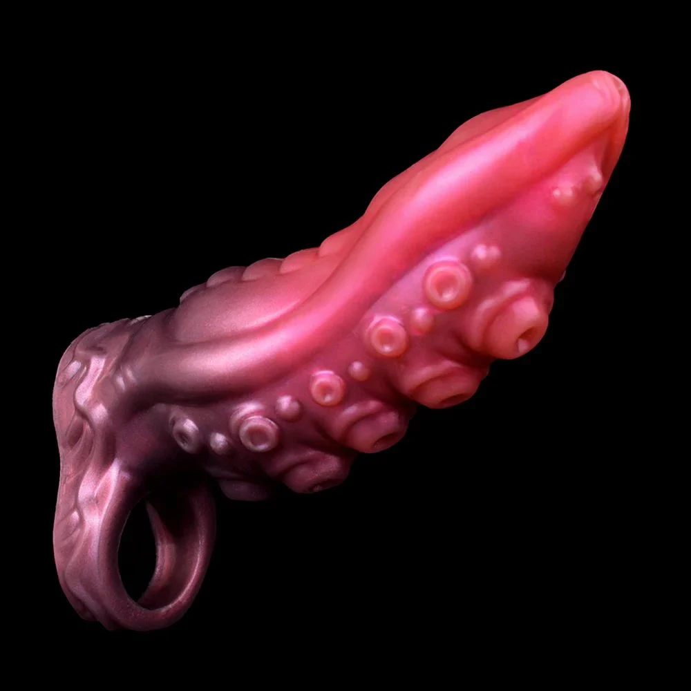 Wearable Fantasy Sheath Octopus Penis Sleeve Tentacle Enlarger Girth Cock for Men Penis Sleeve with Cock Ring