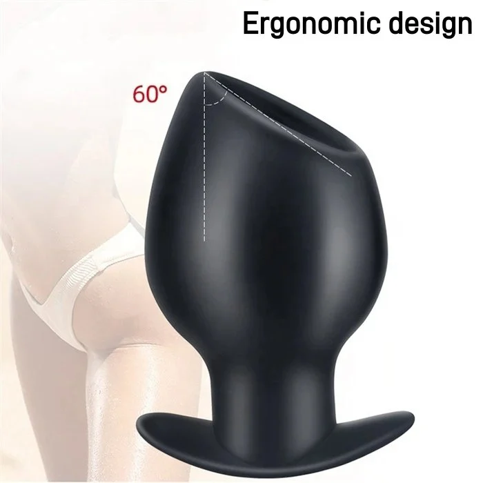 Silicone Hollow Anal Vaginal Speculum Enema Sex Toys Butt Plug for Adult Gay Men Anal Expander and Anus Dilator