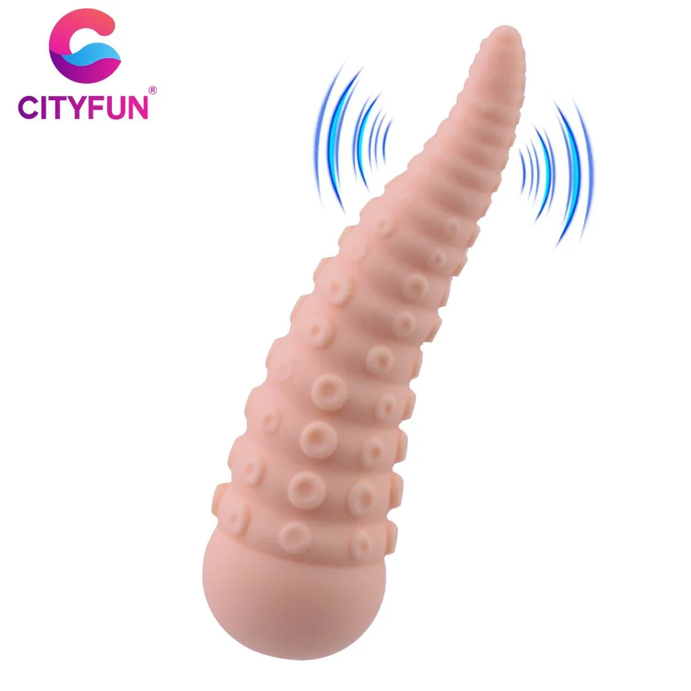 Octopus Tentacle Sucker Anal Plug Vibrator Dildos Butt Plug Animal Monster Vibrator
