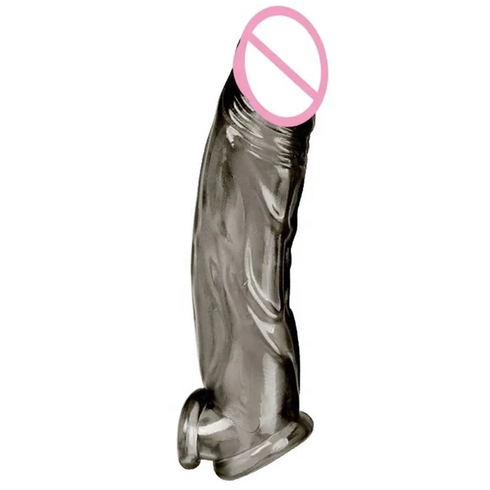 Reusable Adult Men's Penis Enlarge Sleeve Ring Delay Ejaculation Sex Toys Cock Sleeve