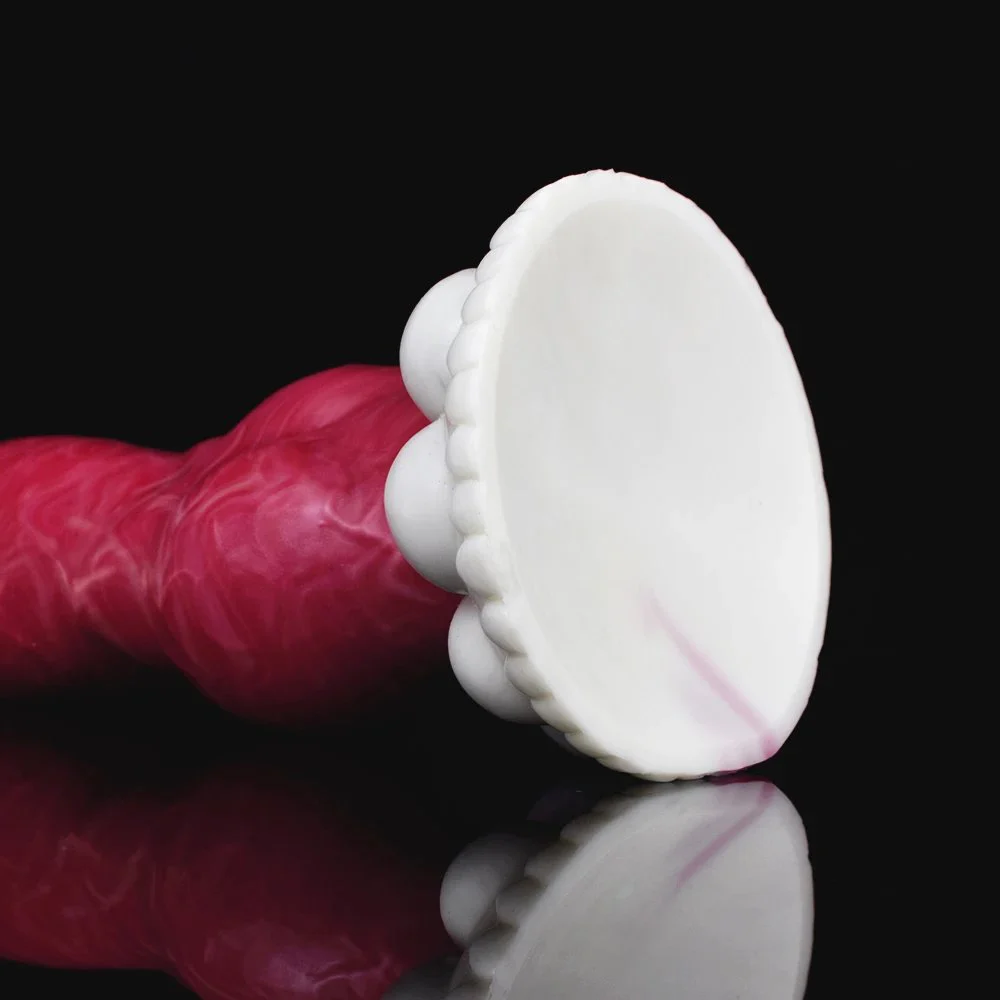 21cm Silicone Animal Penis Realistic Dog Dildo Big Knot Beef Color Clear Veins Anal Plug Women Sex Toy