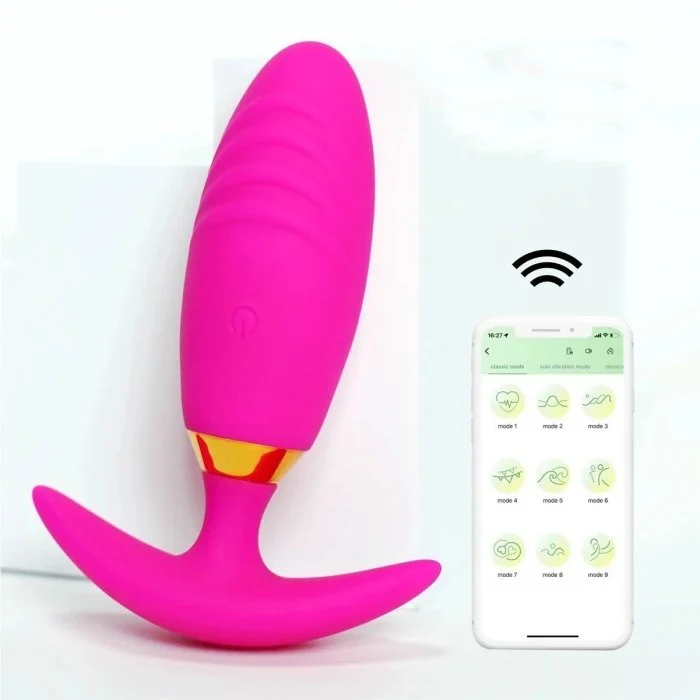 Powerful 10 Frequency Silicone Anal Vibrator APP Control Adult Sex Toys for Men and Women