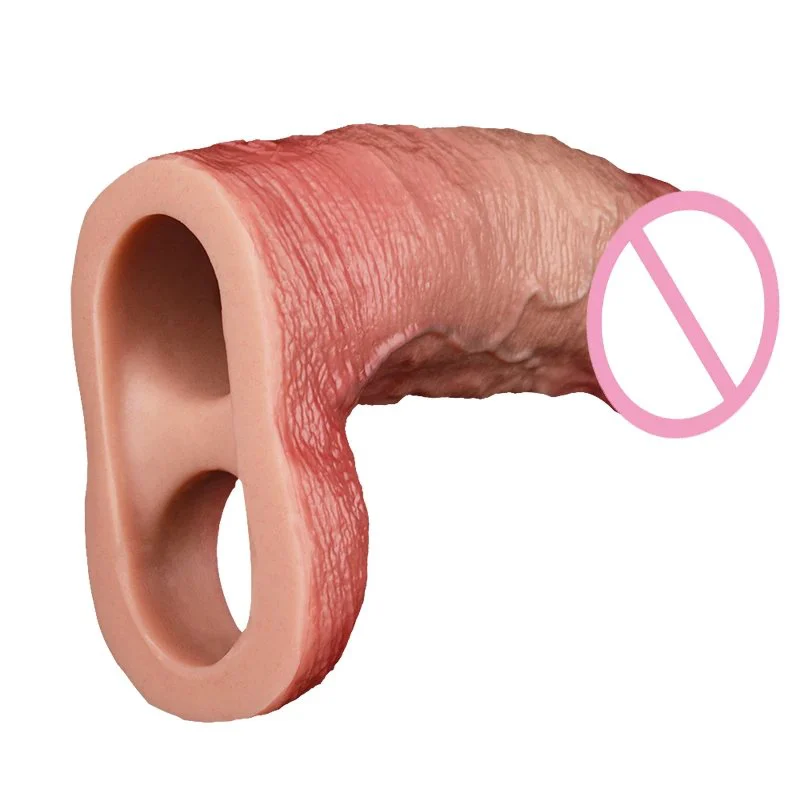 Ultra S M L Silicone Penis Sleeve With Anti-drop Skin Feeling Male Dick Sheath for Men Cock Extend Delay Ejaculation