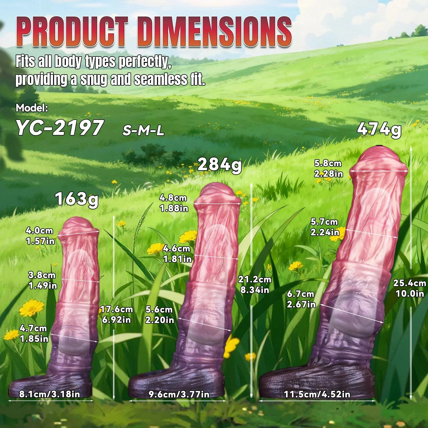 Three Sizes Male Penis Extension Sleeve Fantasy Horse Penis Silicone Penis Extender Sleeve Couple Sex Toys