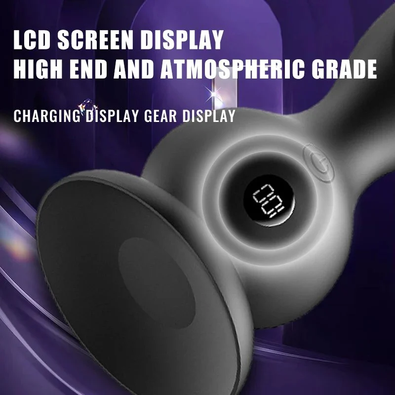 Remote Control LED Display Vibrating Anal Sex Toys G Spot Vibrator Prostate Massager for Male and Female
