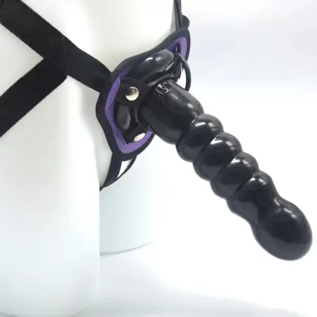 21.9cm Lesbian Sex Toy Beads Anal Plastic Dildo with Pants PVC Penis with Belt Butt Plug Sex Toys Anal Strap on for Women