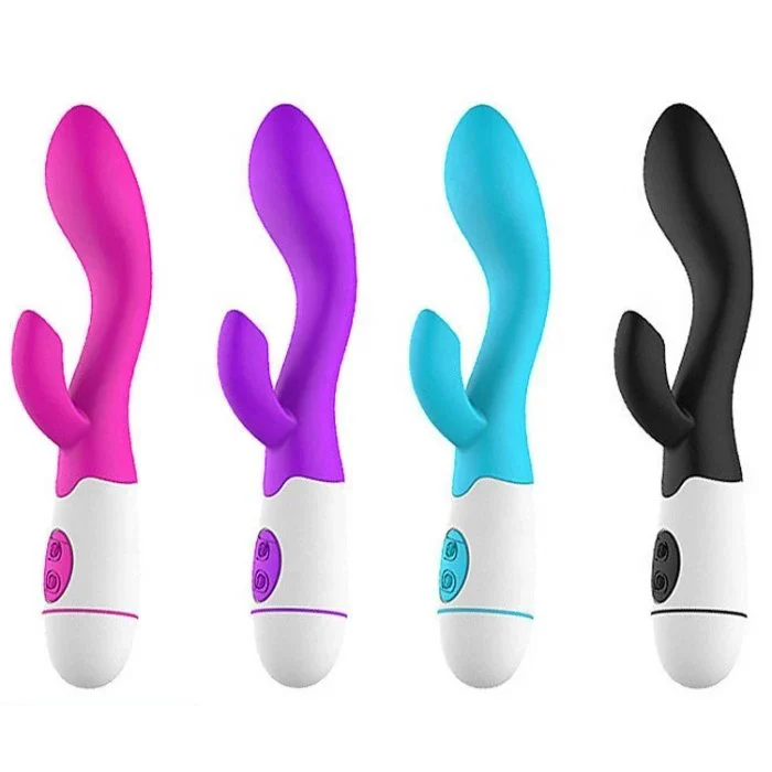 G-Spot Rabbit Vibrator with AV Stick Women's Sex Toys for Vaginal Nipple Clitoris Stimulation Dildo Massager