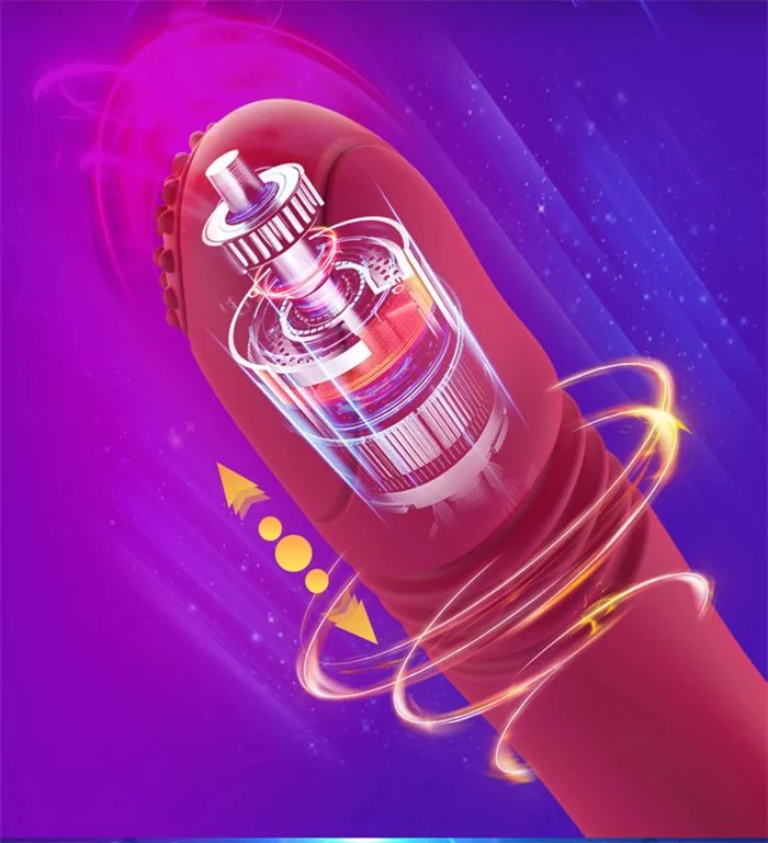 Intelligent Heating Women Adult Sex Toys 12 Frequency Thrusting Clit Vaginal Pussy Vibrator With G Spot Stimulator