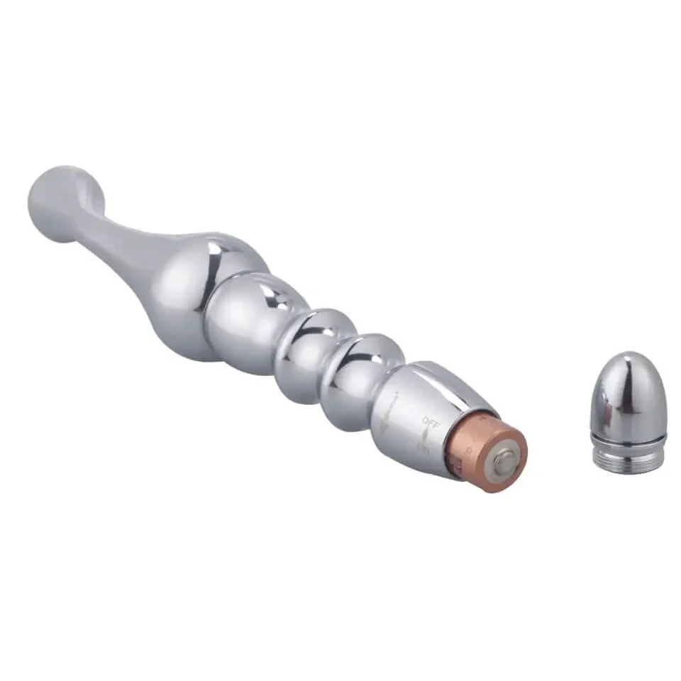 Smooth Surface Metal Prostate Massager Anal Massager Anus Vibrator Anal Dildo Butt Plug Masturbator Sex Toy for Men Women