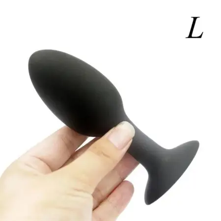 Large Anal Plug with Metal Steel Beads and Silicone Butt Plug for EDilatation and Xpand Anus Backyard Sex Products