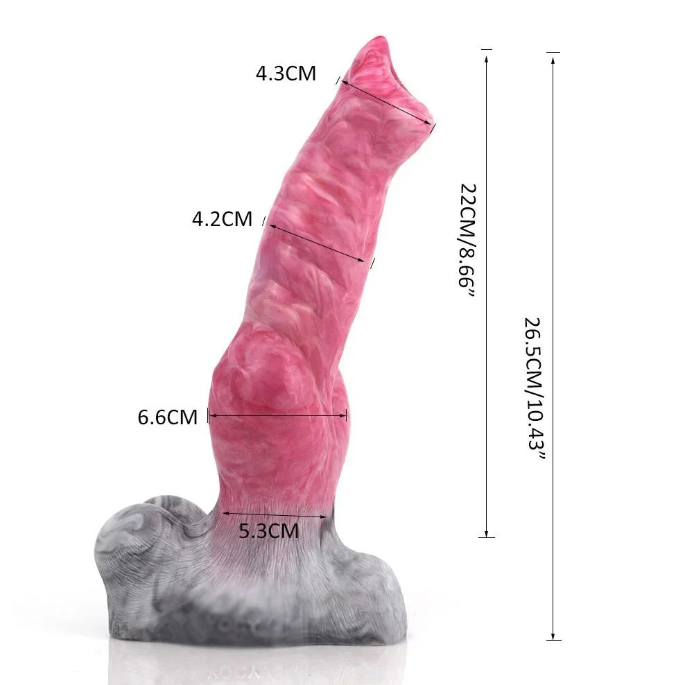 27cm Vibrating Animal Dog Dildo Big Anal Plug Xxx Sex Toys Remote Control Vibrator