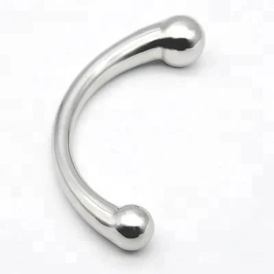 Stainless Steel G-Spot Wand Massage Stick Pure Metal Penis P-Spot Stimulation Anal Plug Dildo