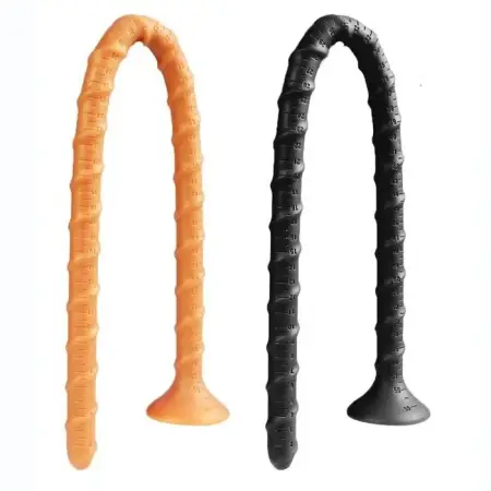 Super Long Silicone Anal Plug Realistic Twisted Texture Design for Couples Butt Plug Sex Toys