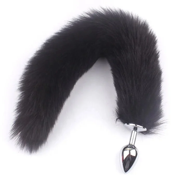 Sexy Stainless Steel Fox Tail Cosplay Anal Plug Adult Sex Toys for Men Women Couples Anal Masturbation Toy