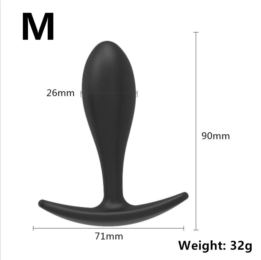 Soft Silicone Butt Plug Anal Plug 100% Waterproof Eco-Friendly for Women Men Gay Adult Channel Anal Tail Plug Dildo Erotic Sex