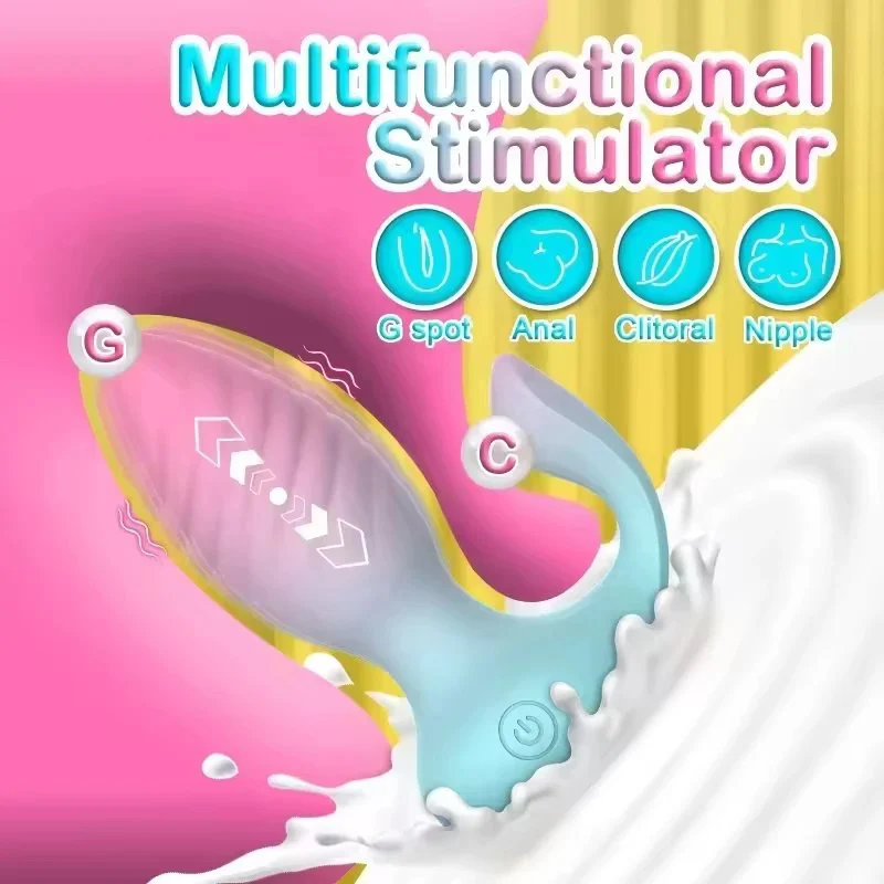 Remote Control Vibrating Anal Butt Plug Silicone Anus Prostate Massager Electric Shock Anal Vibrator for Women