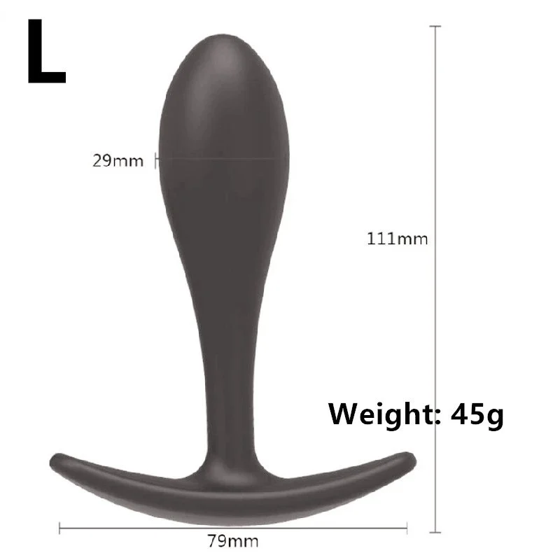 Soft Silicone Butt Plug Anal Plug 100% Waterproof Eco-Friendly for Women Men Gay Adult Channel Anal Tail Plug Dildo Erotic Sex