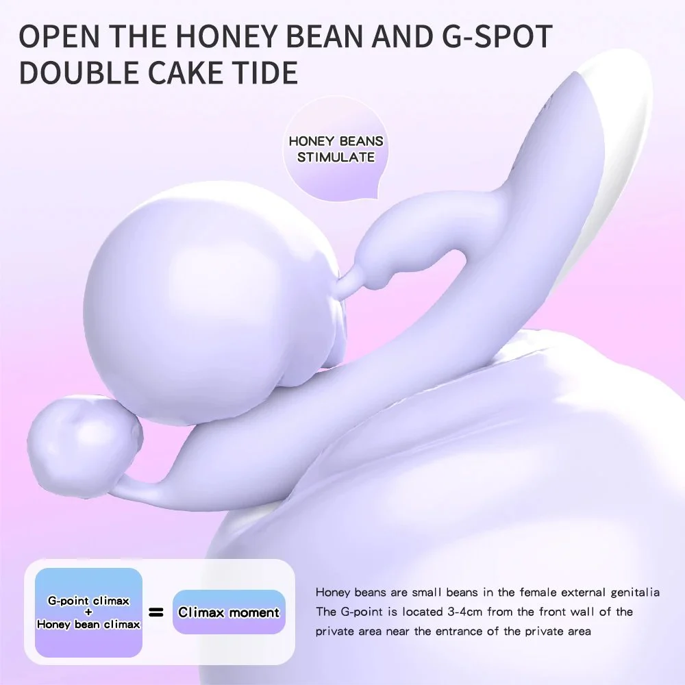 Gelance 12 Frequency Double Head Vibration Female Sex Toy Rabbit Double-headed Vibrator Masturbator for Woman