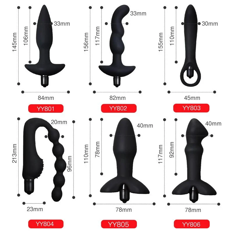 Soft Silicone Prostate Massager 10 Powerful Vibration Anal Plug Vibrators Sex Toys