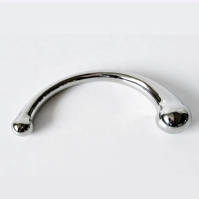 Stainless Steel G-Spot Wand Massage Stick Pure Metal Penis P-Spot Stimulation Anal Plug Dildo