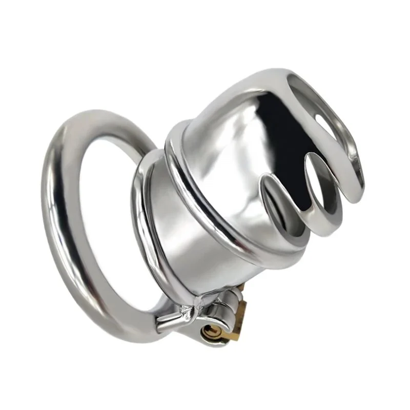 304 Stainless Steel BDSM Sexual Party Toy 2.63 Inch Mini Bird Cage Metal Chastity Device for Couple Domination Rule