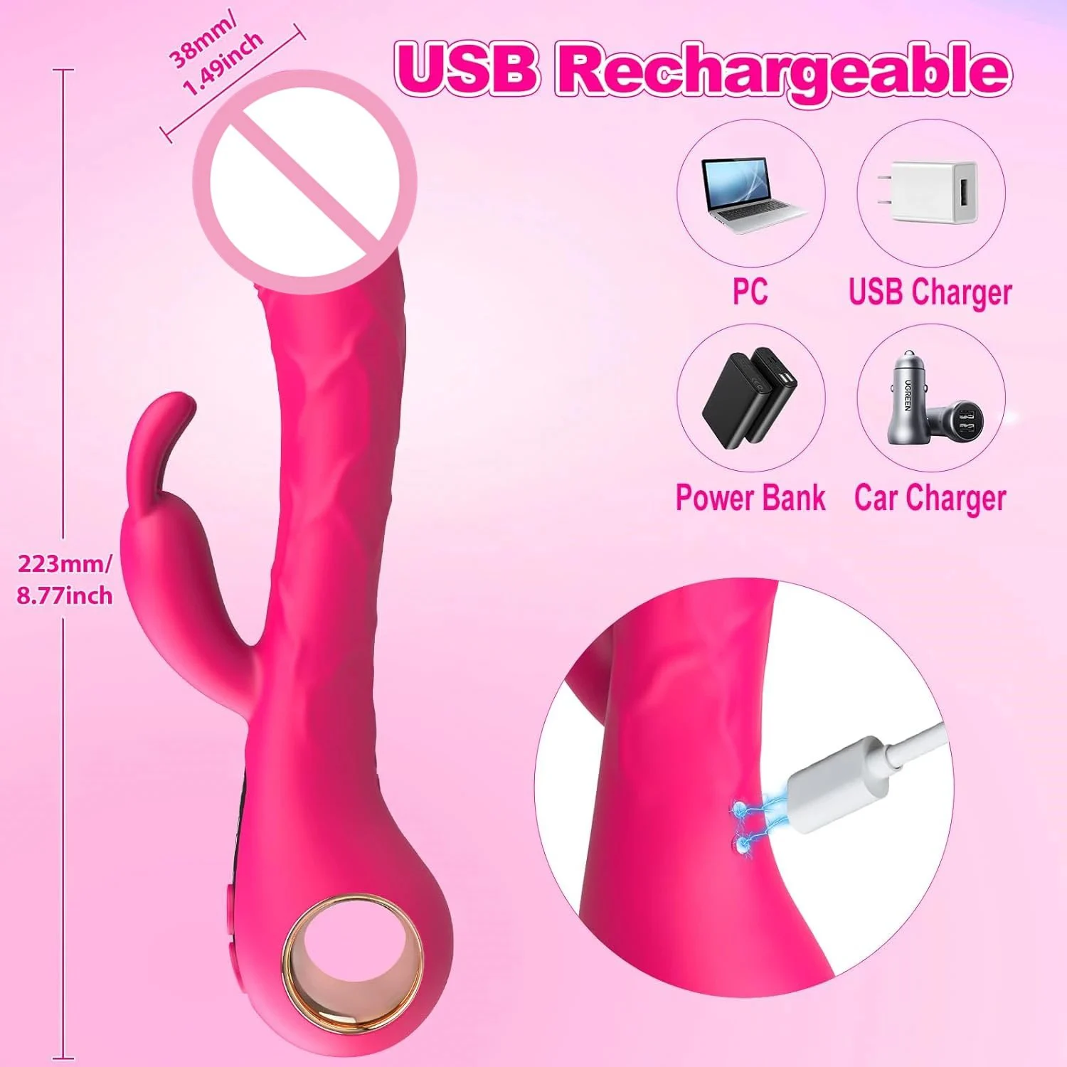 Gelance LCD Screen Rabbit Vibrator for Women Dildo Sex Toys for Woman Adult Toys Dildo Vibrator for Women