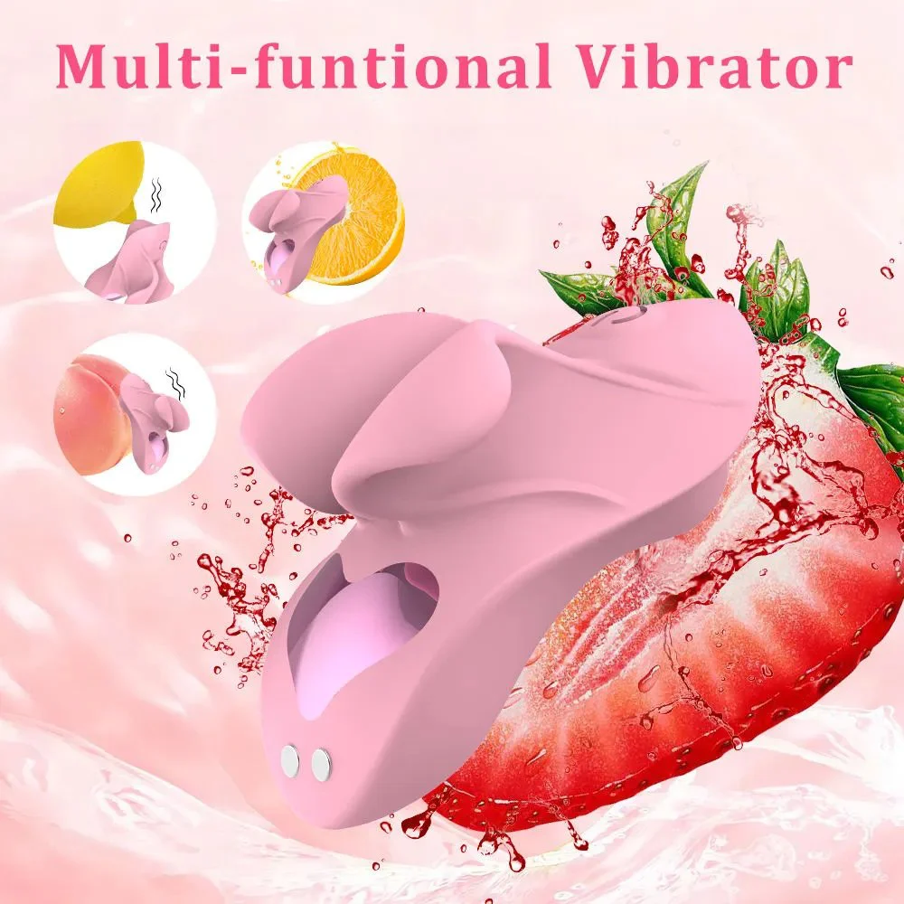 Strap-On Vibrator Clitoral Stimulator 8 Mode G-Spot Massager Sex Toys for Adults Women