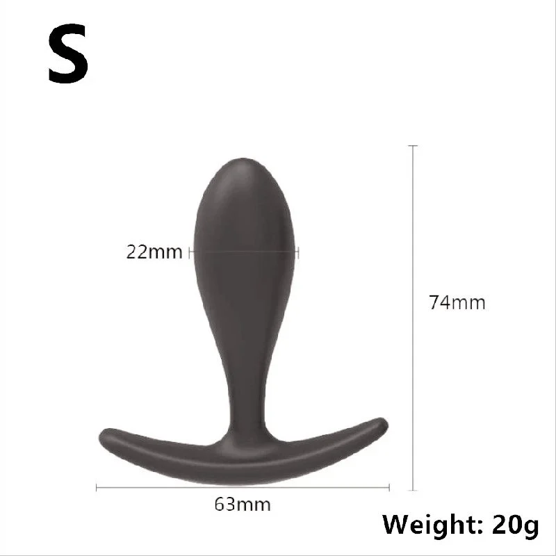 Soft Silicone Butt Plug Anal Plug 100% Waterproof Eco-Friendly for Women Men Gay Adult Channel Anal Tail Plug Dildo Erotic Sex
