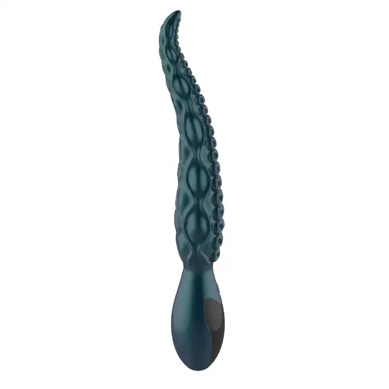Squid Tentacle Shape Silicone Thrusting Dildo Vibrator LED Display Female Masturbator Anal Plug Toy for Woman and Couples