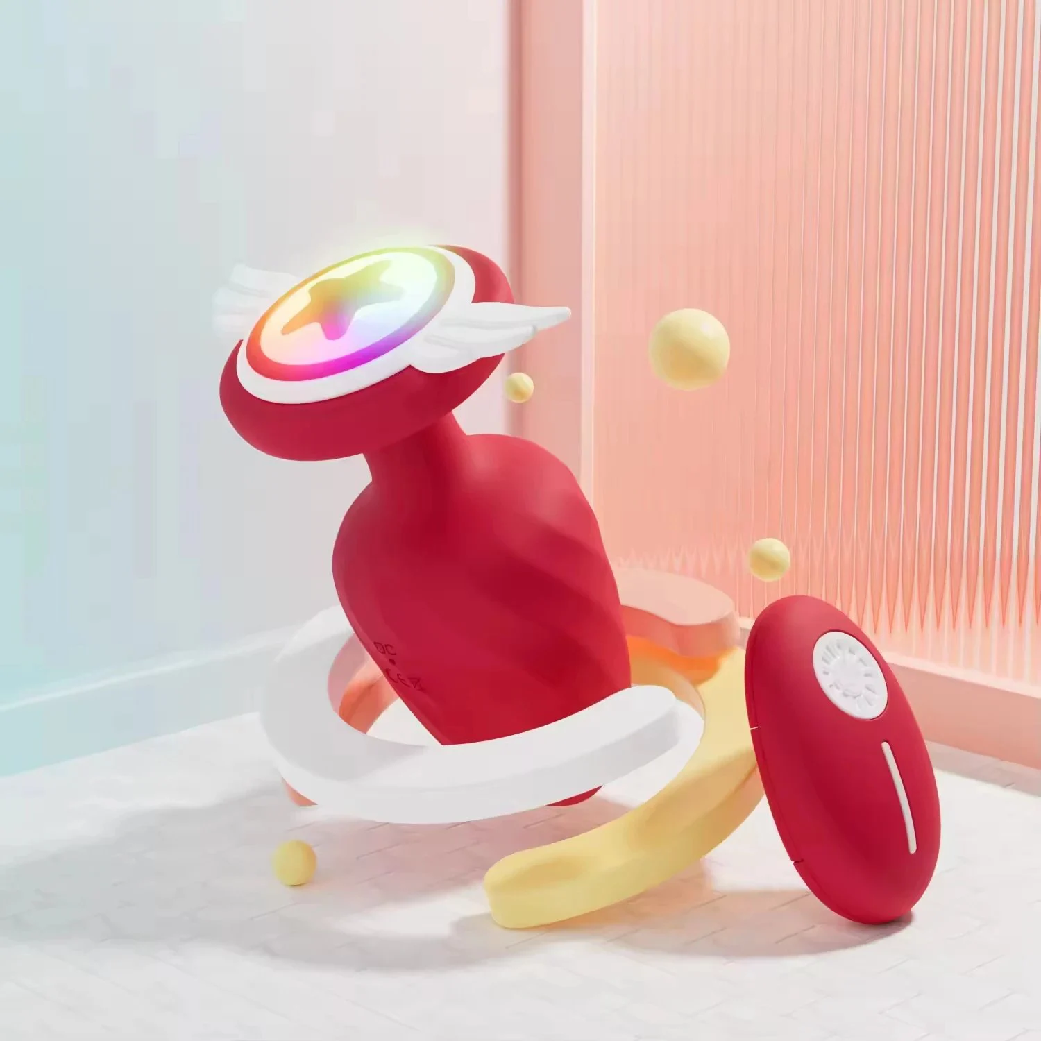 Light Anal Butt Plug Vibrators Remote Control 12 Vibrations Silicone ABS Material Angel Wings Base Fantasy Sex Toys