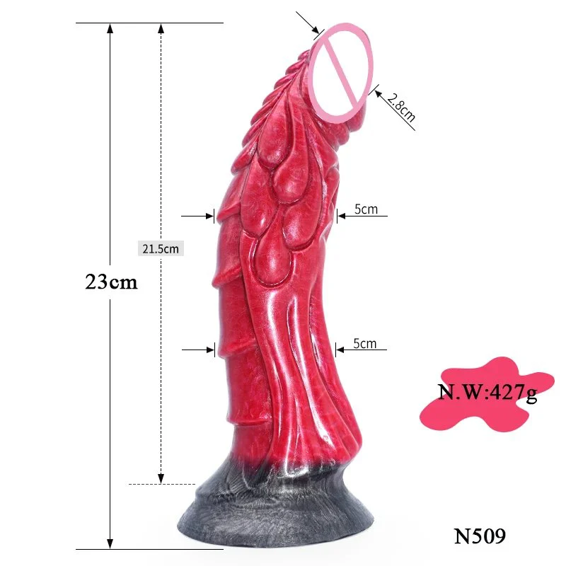 23 cm Fantasy Monster Silicon Dildos Sex Toy Realistic Penis Dragon Scale Dildo