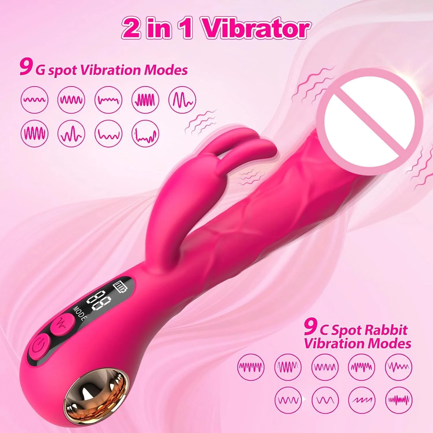 Gelance LCD Screen Rabbit Vibrator for Women Dildo Sex Toys for Woman Adult Toys Dildo Vibrator for Women