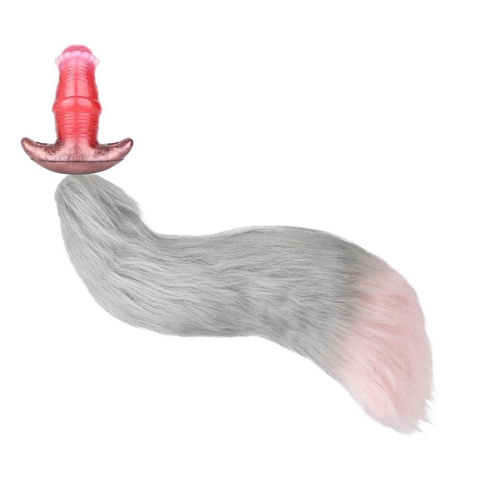 Multi-Purpose Gag Vibration Stimulation Unisex Sex Toys Fetish Horse Dildo Anal Plug Wearable Plush Tail Sex Toy Set