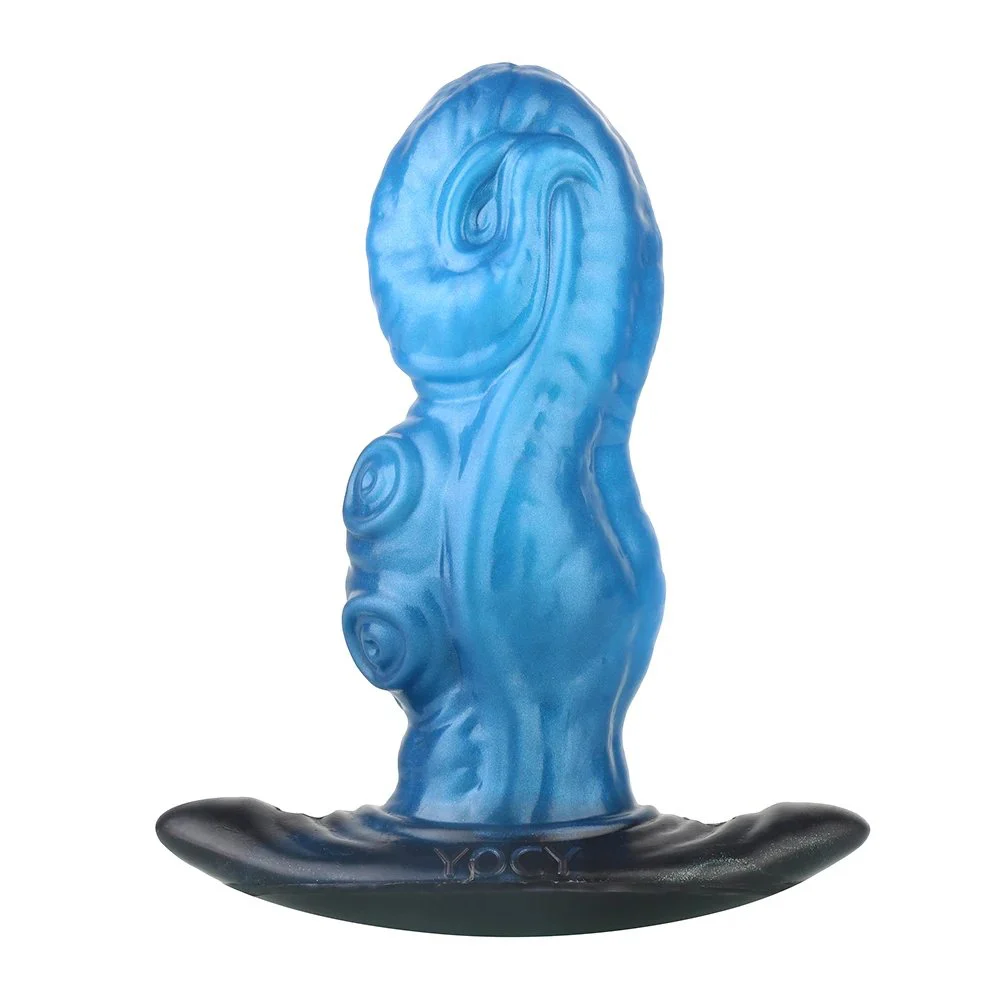 Medical-Grade Silicone Anchor-Shaped Anal Plug with Animal Tail Roleplay Adult Toy for 18+ Fantasy Anal Plug