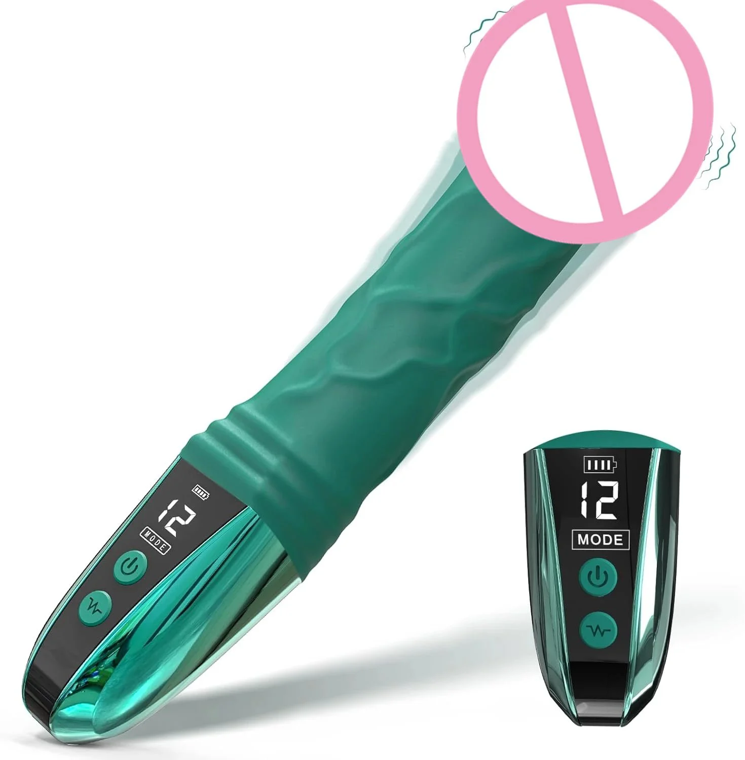 Gelance LCD Screen Dildo for Women with 12 Vibration Modes USB Rechargeable Waterproof IPX7 Adult Vibrator