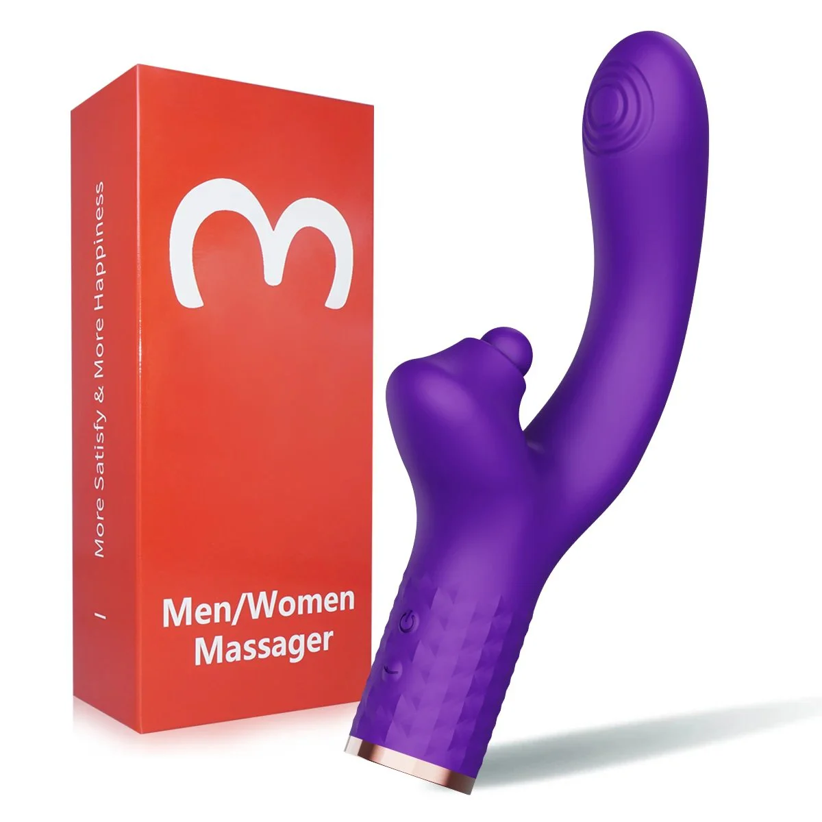 Gelance USB Charging Female Masturbation Vibrator Stick G-Spot & Clitoral Sucking Pat Snap Massage Sucker Dildo V