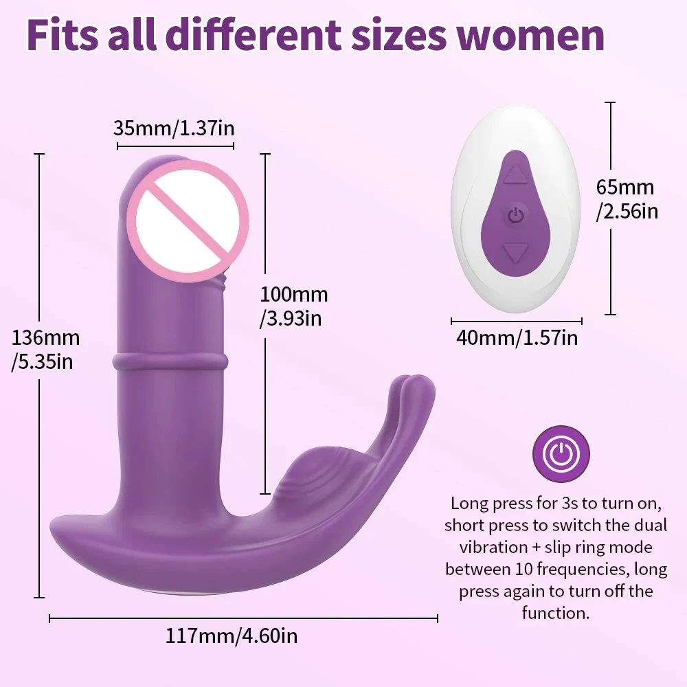 Gelance USB Rechargeable Wearable Panties G-Spot Women Vibrator 10 Frequencies Anal Plug Clitoral Stimulator 100% Waterproof