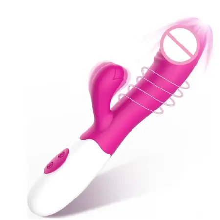 Gelance USB Powered Dual Motor Dildo Vibrator Metal G Spot Rabbit Wand Clitoral Stimulator Vaginal Vibrators Sex Toys for Women