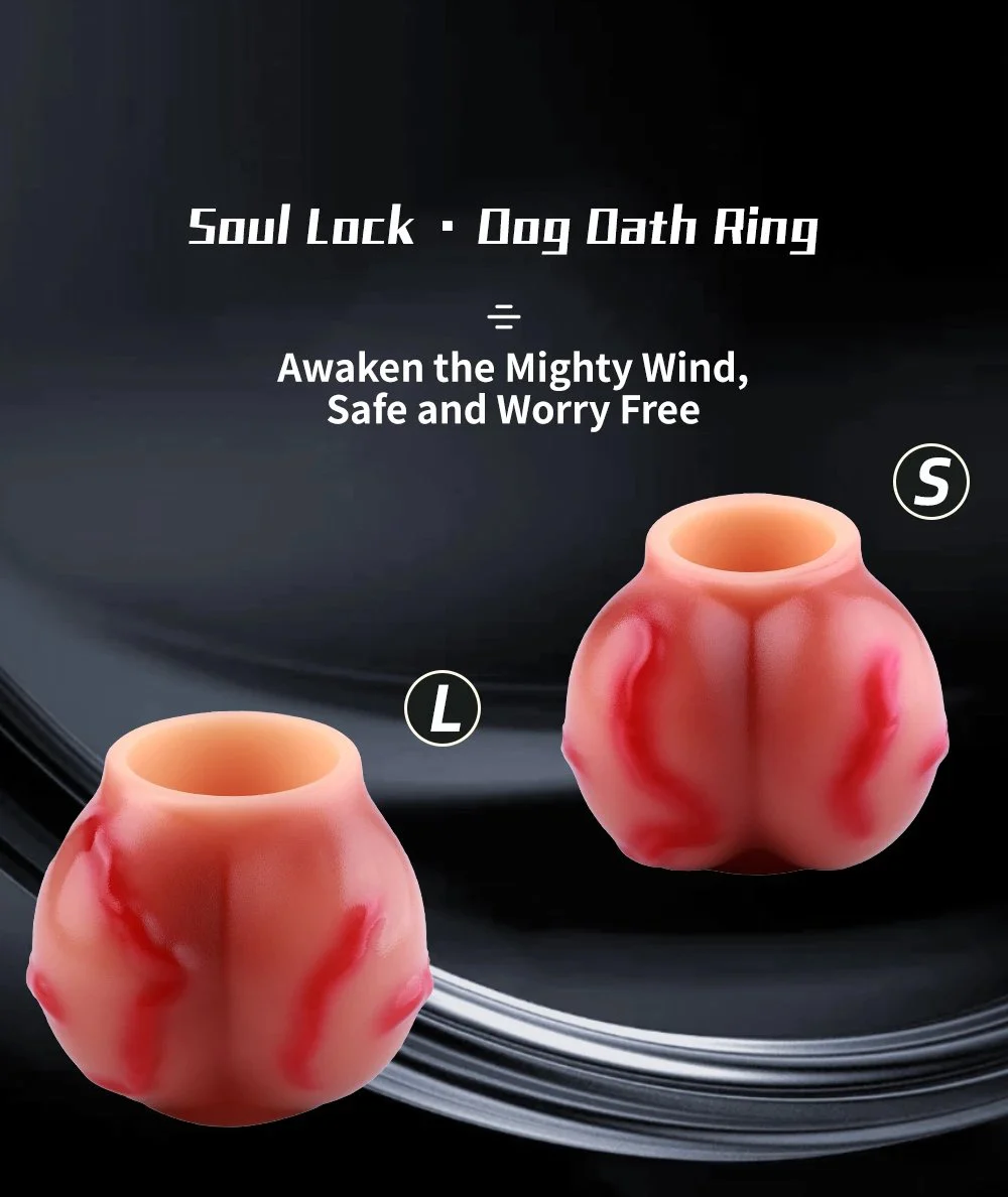 Penis Sleeve Dog Dildo Enlargers, Big Knot Silicone Penis Sleeve Enlargement Dildo Grith Extender Ejaculation Delay for Men