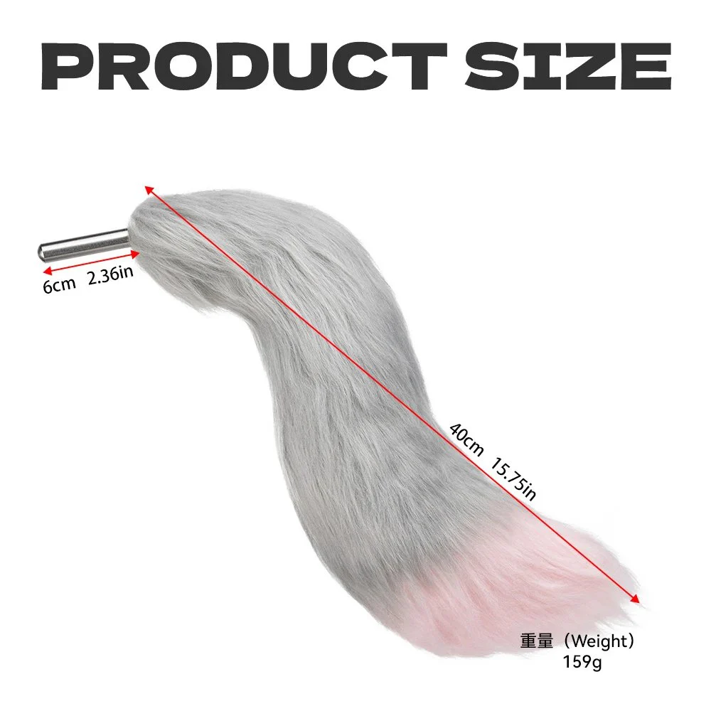 Medical-Grade Silicone Anchor-Shaped Anal Plug with Animal Tail Roleplay Adult Toy for 18+ Fantasy Anal Plug