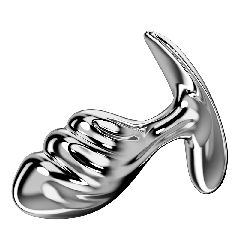 Metal Thumb Shaped Anal Plug Easy to Clean Premium Sex Toy for Anal Pleasure