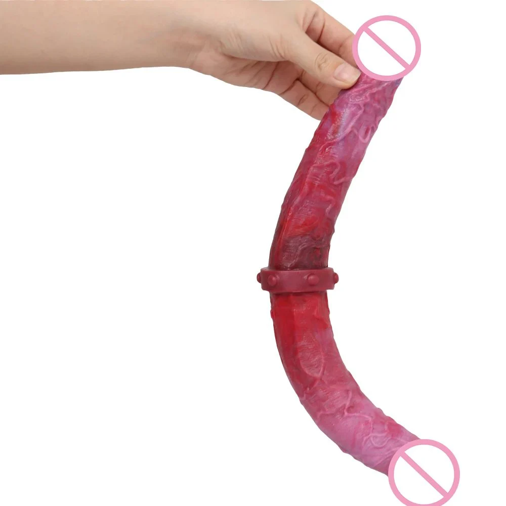 39cm Anal Dilator Silicone Double Headed Dildos Anal Expander Stick Sex Toys for Women Couples