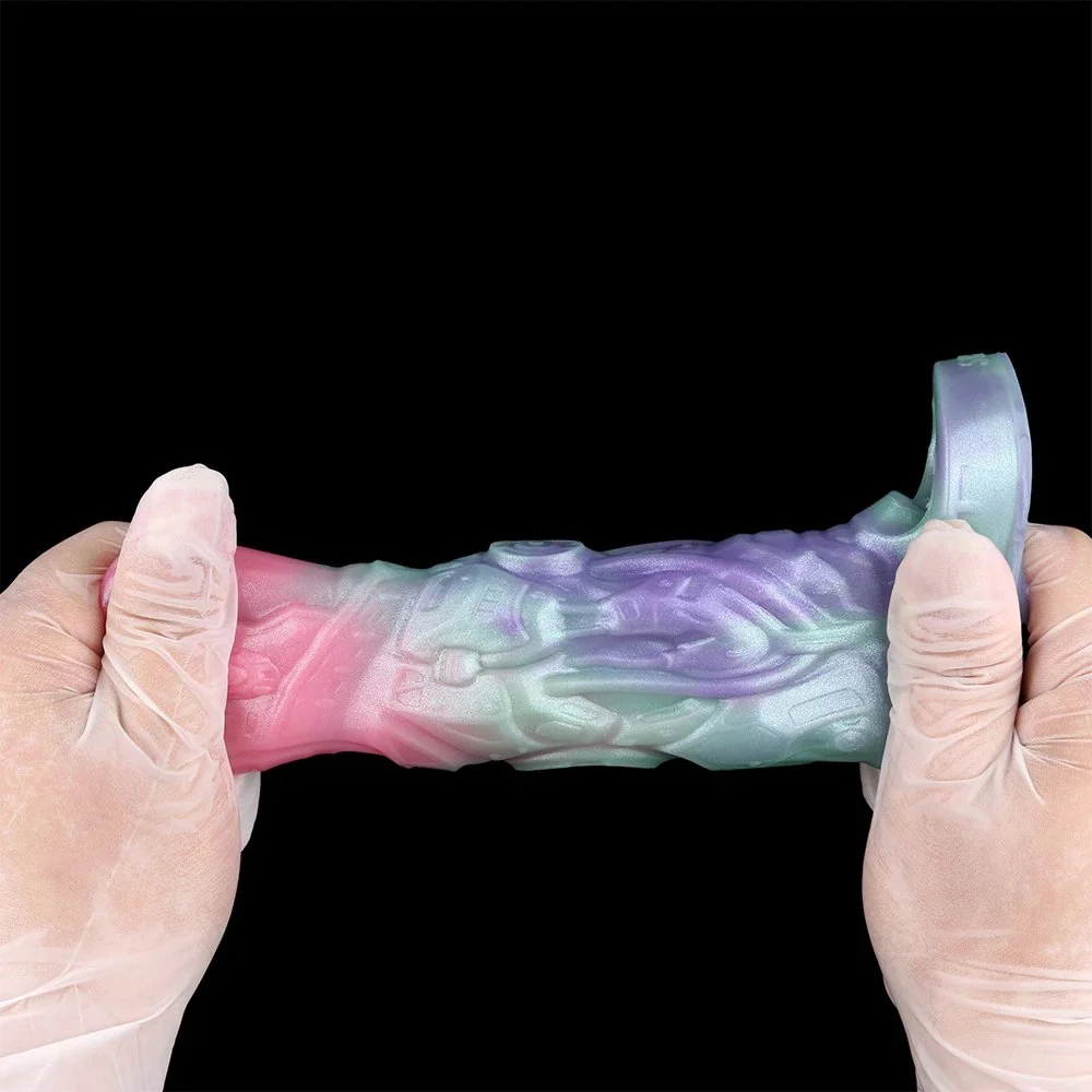 Penis Sleeve Girth Enhancer for Men, Reusable Silicone Monster Penis Sleeve, Penis Sleeve Enlarger with Cock Ring
