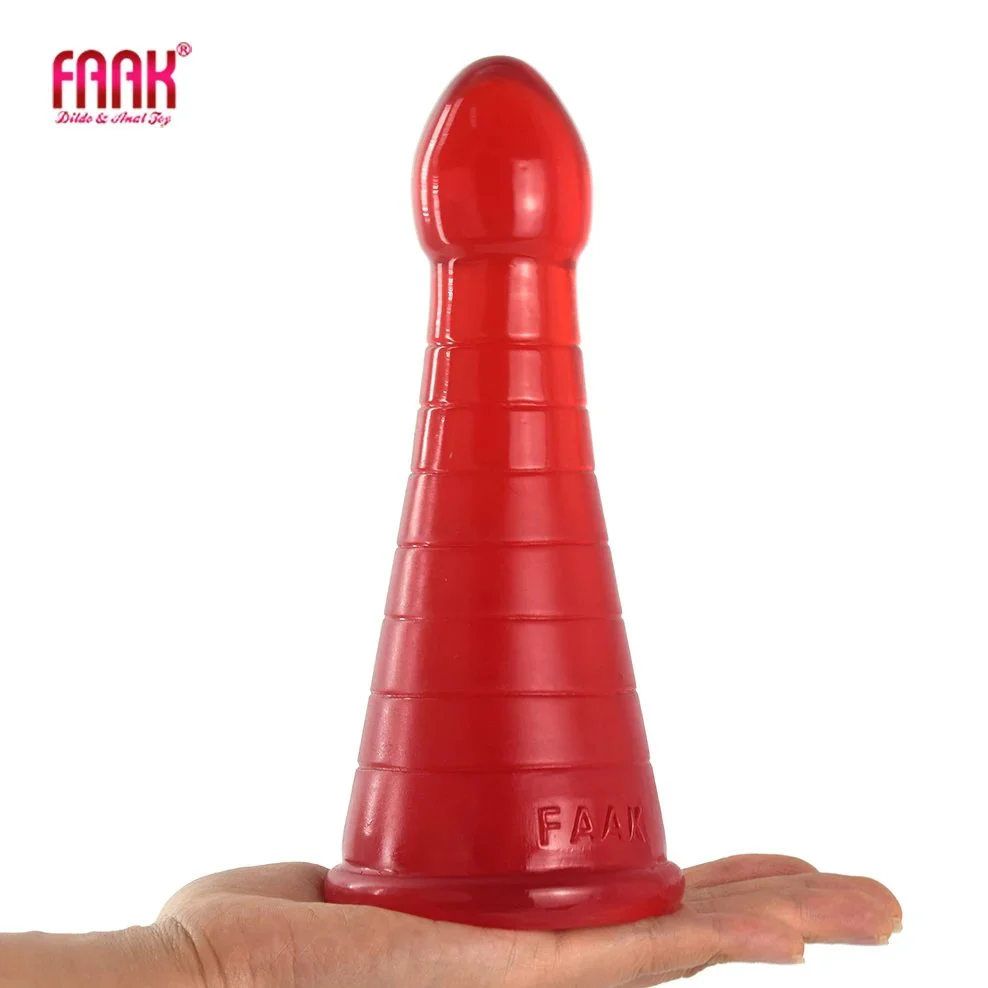 Anal Sex Toys Xmas Hat Shape Red Anal Dildo Large Butt Plug for Women Men
