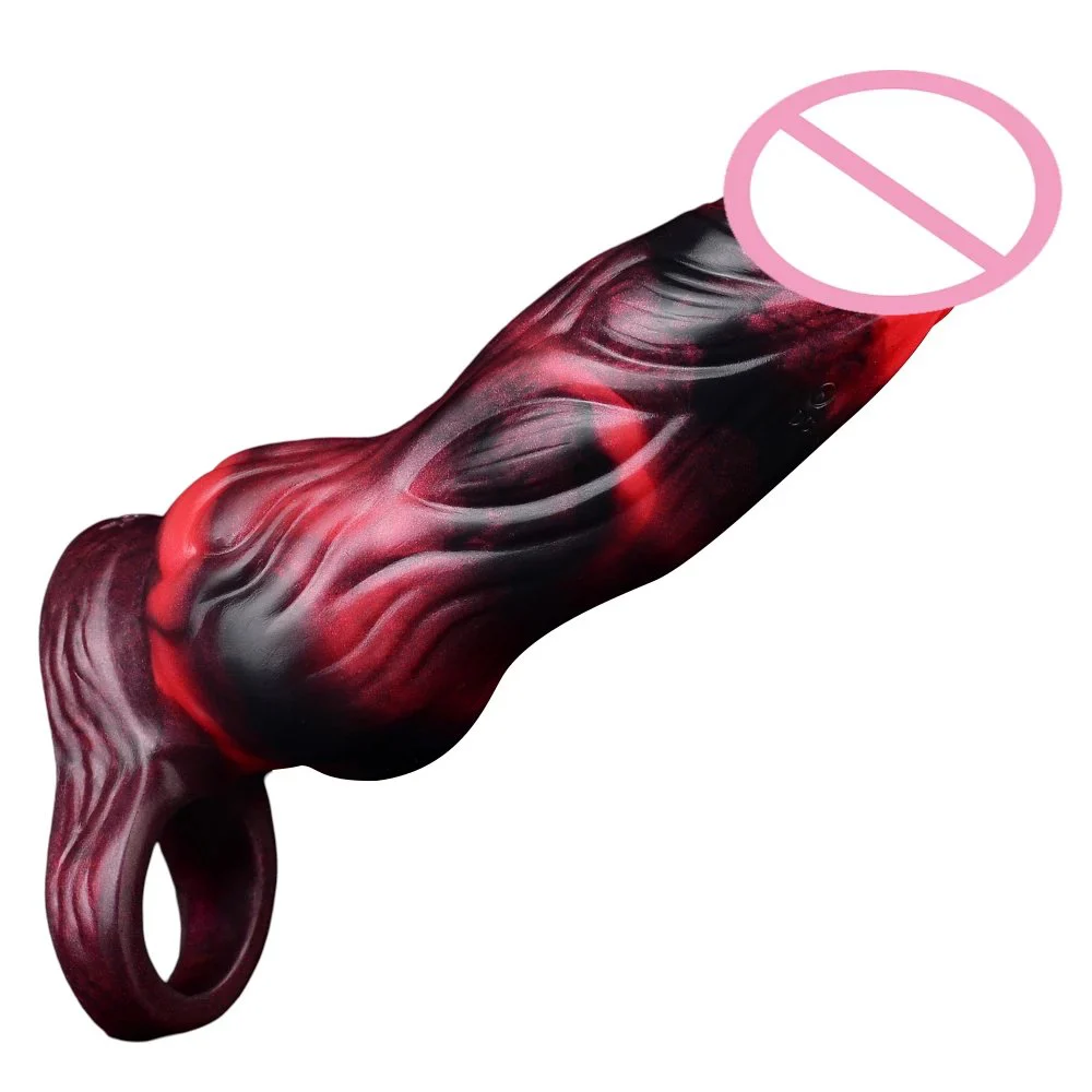 Sex Toys Vibrator Penis Sleeve Cock Sleeves Male Sex Toys for Men Penis Extender Dildo Vibrating Cock Ring Sleeve