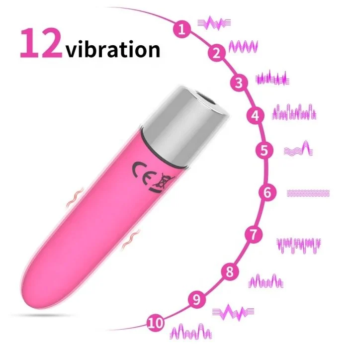 Portable Silicone Bullet Vibrator for Female Masturbation New Design with 10 Speed USB Power Supply for Vaginal and G-Spot Use