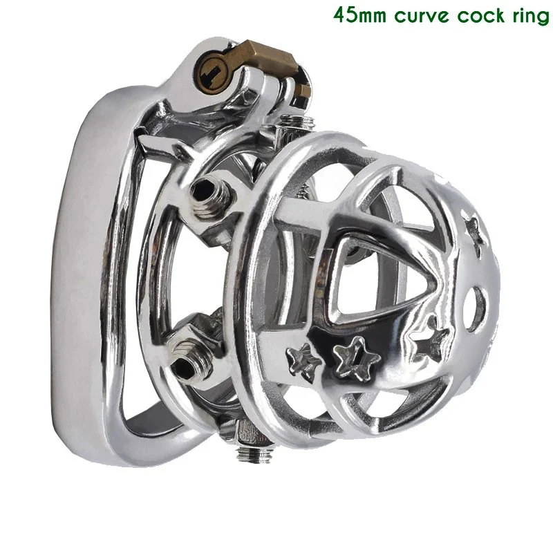 5.9cm Lock Penis in Cage with Keyholder SM Sex Toys Man Metal Chastity Cage Spiked Chastity Device for Male