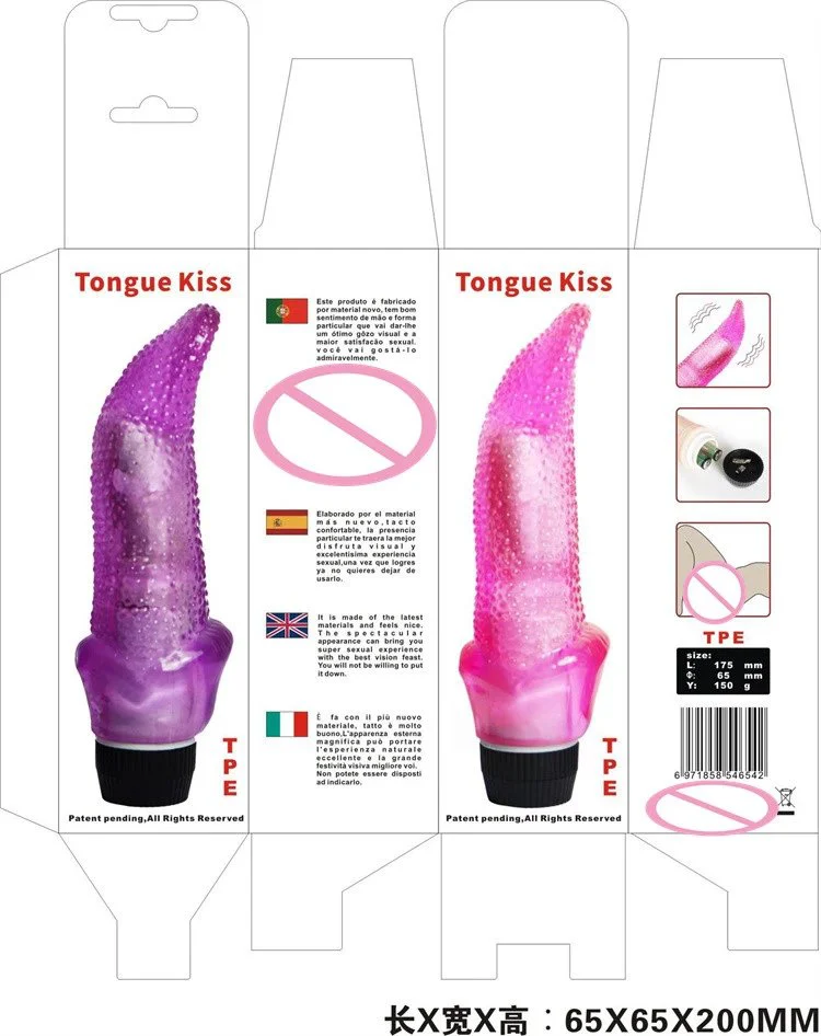 Female Masturbation Sex Toys for Women Realistic TPE Tongue Dildo Vibrator